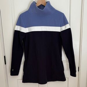 Dudley Stephens Colorblock Turtleneck Fleece with pockets